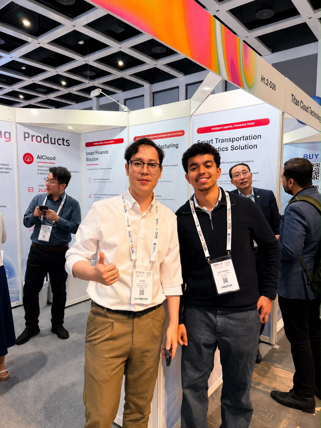 Aihem at a technology exhibition